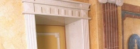 Hotel Design with diverse Marbles - Häckers hotel - Frame of the door in Botticino natural limestone.jpg